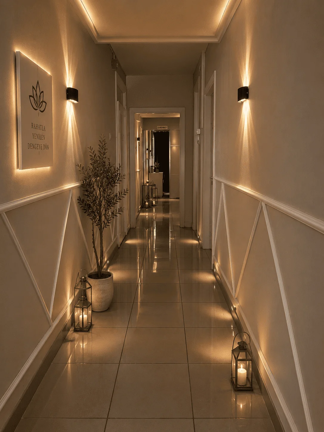 Bella Masaj Spa salon içi konforlu dinlenme alanı